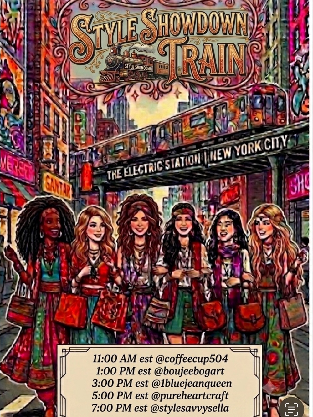 👗👗The Style Showdown Train Live Show Flyer!! 👗👗